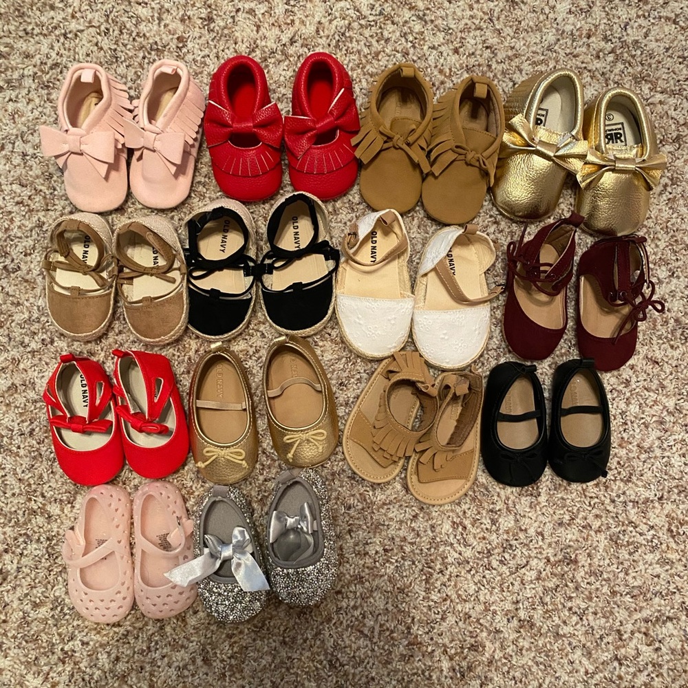 Soft sole baby shoes from Old Navy and Baby Gap